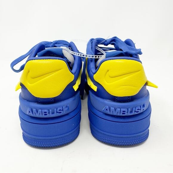 Nike Air Force 1 x AMBUSH Low Sneakers Women’s 6.5 Blue Yellow - Picture 4 of 8